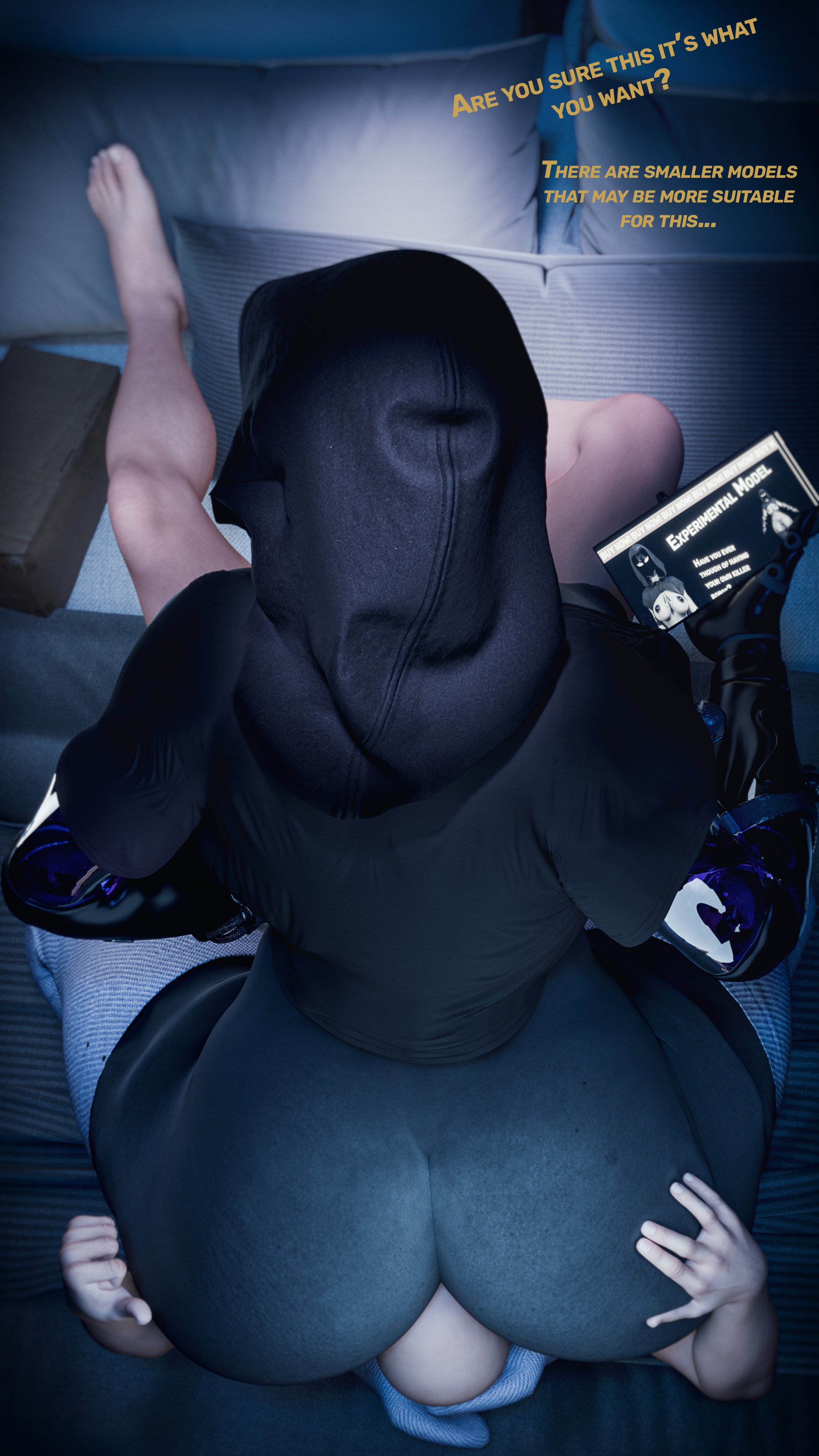 1boy, 1girls, 2020s, 2025, 3d, 3d (artwork), alien, alien girl, alien humanoid, ass, ass focus, bald, bald male, big ass, big butt, bigger female, butt focus, consensual, facesitting, female, female focus, female humanoid, femdom, hesitant, human, human male, humanoid, humanoid on human, large ass, large butt, larger female, light skin, light-skinned male, male, maxsterbrge, shorter male, smaller male, wholesome