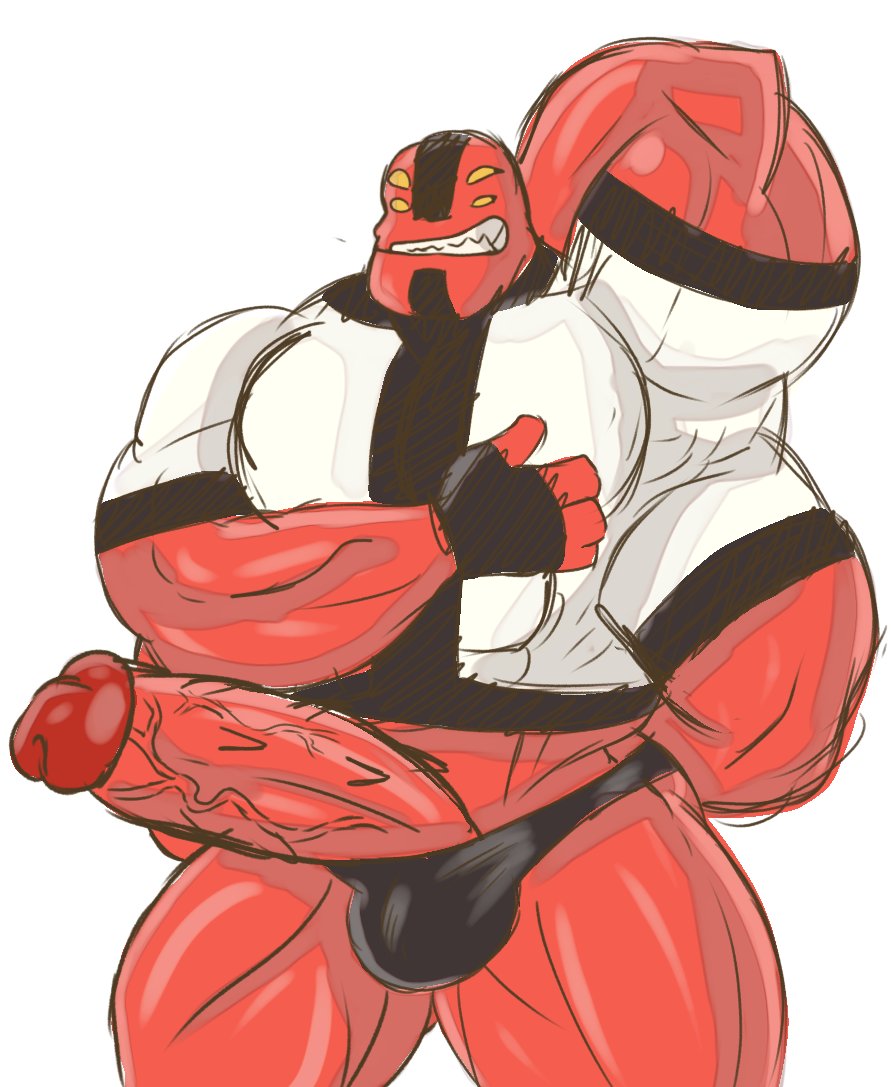 1boy, 2d, 4 arms, alien, alien male, ball bra, balls, bara, ben 10, big penis, boner, color, erection, fourarms, furryonline1, giant penis, huge cock, male, male only, multi arm, multi eye, multi limb, muscles, muscular, muscular male, muscular thighs, penis, penis out, red body, red skin, red-skinned male, solo, solo male, tetramand, underwear, yaoi