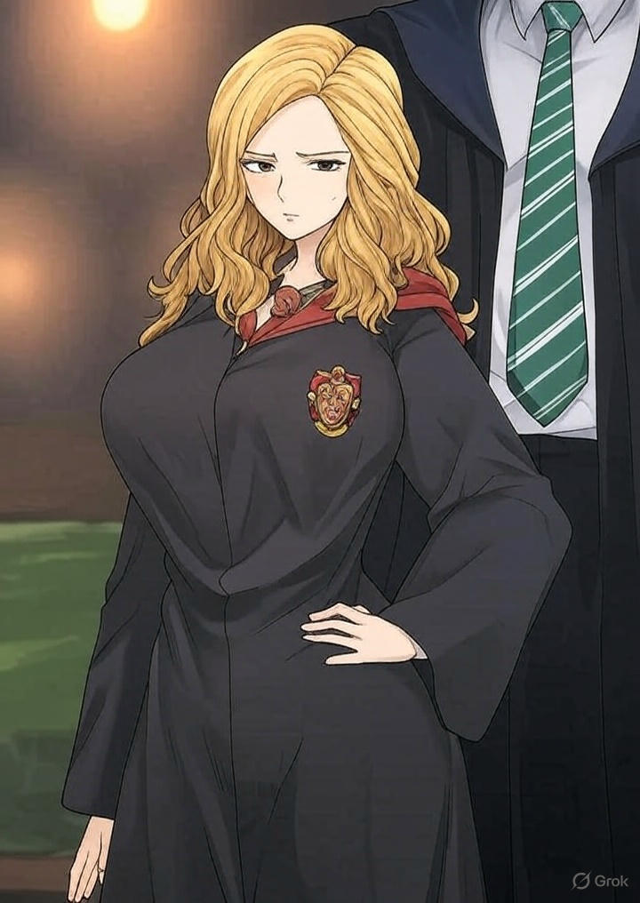 big_ass big_breasts big_butt breasts draco_malfoy female gryffindor harry_potter hermione_granger hogwarts ntr robe school_uniform schoolgirl slytherin straight