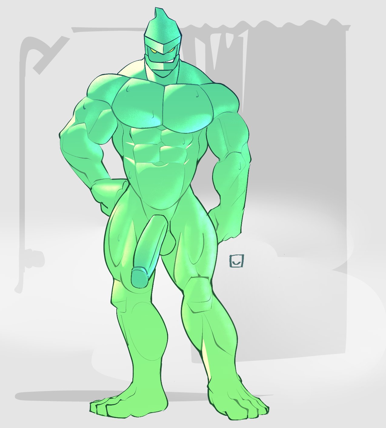 alien, balls, bara, ben 10, flaccid, male, male only, muscles, muscular, nude, omlet bavuz, penis, petrosapien, solo, solo male, tetrax shard, yaoi