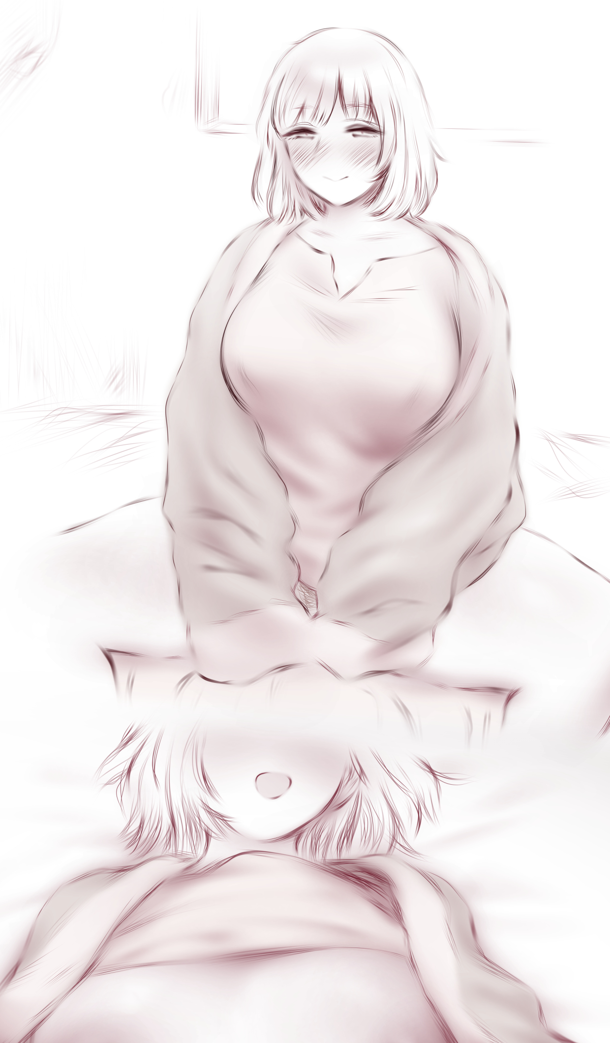 bottomless, bottomless female, dungeon meshi, falin touden, female, pubic hair, shirt lift, shpo, tagme