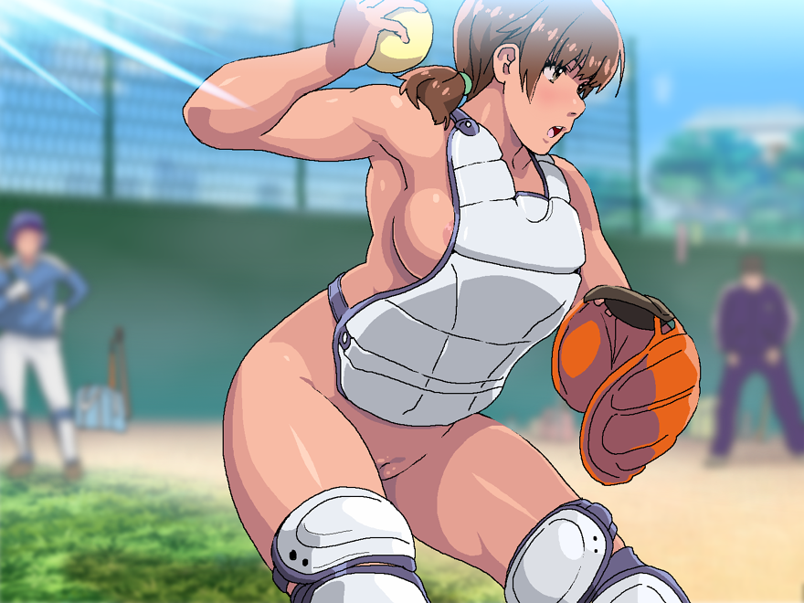 1girls areolae athletic athletic_female ball baseball baseball_(sport) baseball_glove baseball_uniform big_ass big_breasts bottomless brown_hair chubby curvaceous curvy curvy_figure female female_only glove large_ass large_breasts muscular_female nighthawk_(circle) outdoors outside public_nudity pussy sporty stopping!!!_(series) tagme thick_thighs thighs time_stop tomboy wide_hips