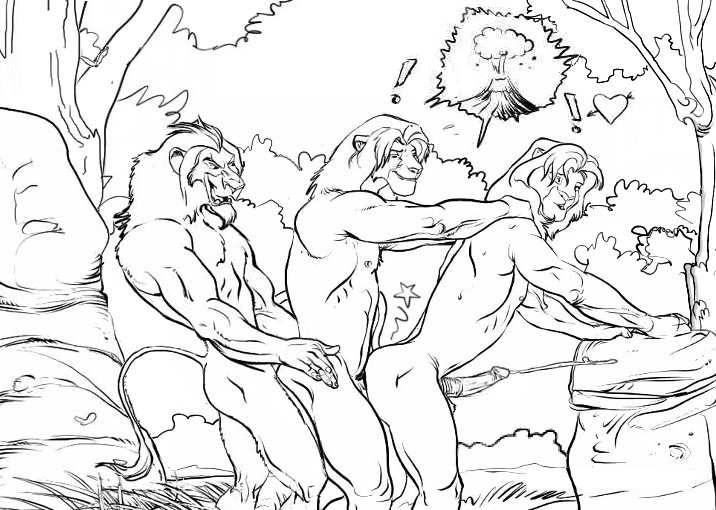 3boys anal body_hair cum disney erection feline furronika gay group group_sex incest kovu lion love_train male male_only mammal penis scar_(the_lion_king) sex simba the_lion_king the_lion_king_ii:_simba's_pride threesome yaoi