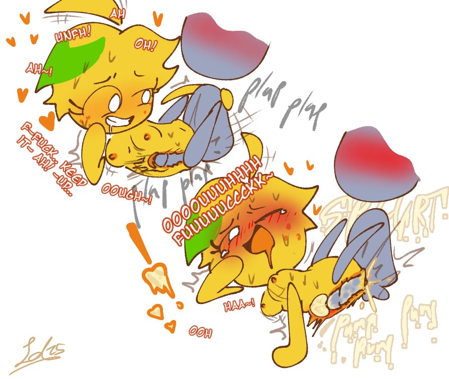 blush, blushing, bulge, cum, cum in pussy, cum inside, encouragement, encouraging, female, fruit, fruit humanoid, lemany (lemondiamond42), lemon, lemondiamond42, moaning, original, original character, pumping cum, pussy, sex, sexual intercourse, stomach bulge, vaginal penetration, vaginal sex, womb bulge, x-ray