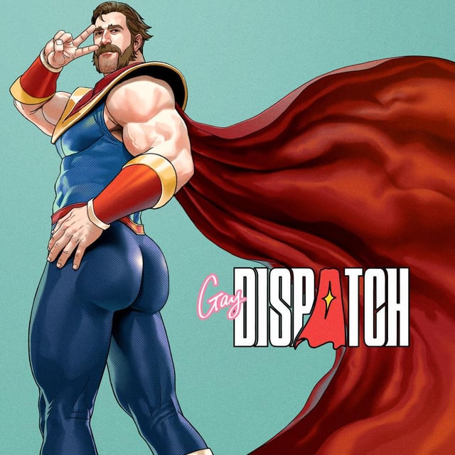 ass, bara, beard, big ass, big ass (male), big butt, big butt (male), bubble ass, bubble butt, daddy, dat ass, dat butt, dilf, dispatch (game), fat ass, fat butt, huge ass, huge butt, inkolloart, large ass, large butt, male, male only, muscular, muscular male, peace sign, phenomaman, round ass, round butt, solo, thick ass, thick butt