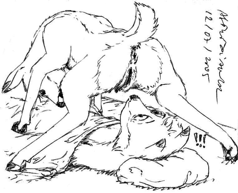 anthro anthro_on_feral anus ass canine cervine david_siegl deer female feral fox furry interspecies male mammal monochrome predator/prey presenting presenting_pussy pussy raised_tail spread_legs spreading straight young zoophilia