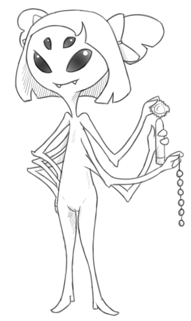 6_arms anal_beads anthro arachnid arthropod black_and_white black_eyes condom fangs female hair hand_on_hip monochrome monster monster_girl muffet multi_arm multi_eye multi_limb nude pussy rawrunes sex_toy solo spider undertale undertale_(series) vibrator