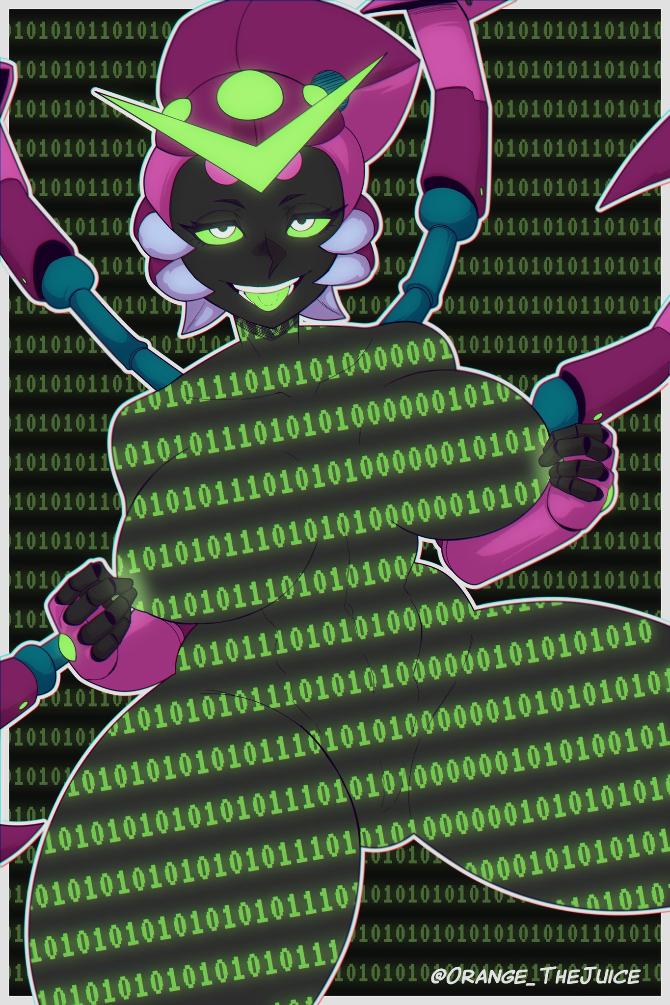 brawl stars, charlie (brawl stars), female, orange thejuice, tagme, virus charlie (brawl stars)