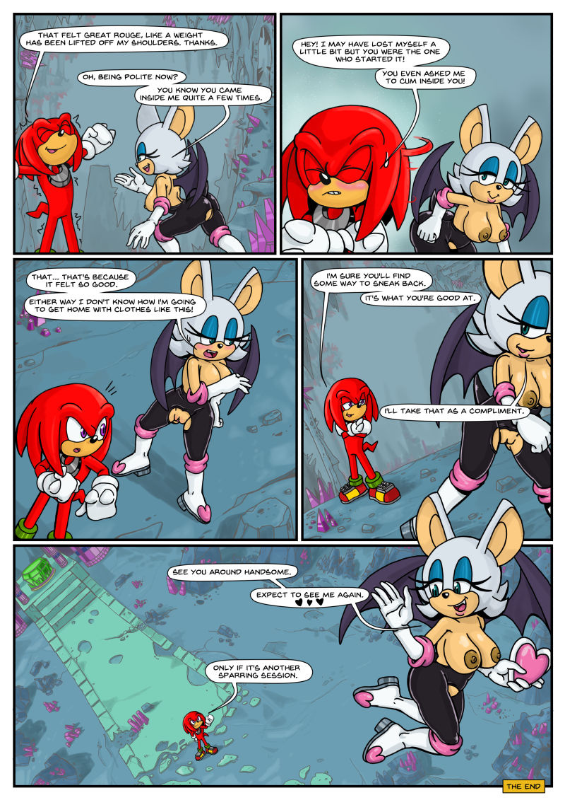 after_sex anthro areola bat big_breasts breasts comic echidna english_text erect_nipples female knuckles_the_echidna male mammal monotreme nipples omegazuel pussy rouge_the_bat sonic_(series) text