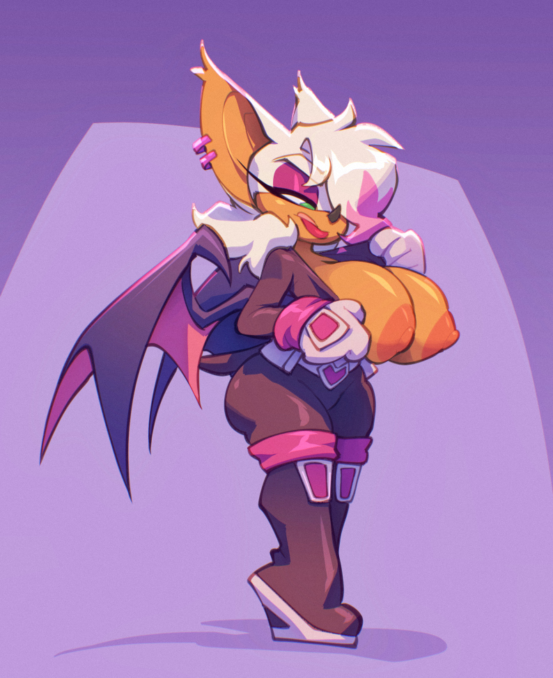 anthro big_breasts bigdad huge_breasts rouge_the_bat