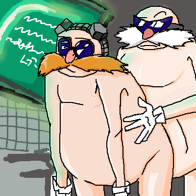 :/ :| anal_penetration dr._eggman dr_robotnik eggman_nega featureless_chest featureless_crotch incest ivo_robotnik male male_only overweight overweight_male penetration sonic_(series) straight_hair