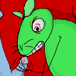 12_oz_mouse 2boys adult_swim animate_inanimate anthro blue_body furry gay handjob interspecies looking_at_another looking_at_partner looking_down male/male male_only mouse mouse_fitzgerald peanut peanut_cop red_background tagme teeth_clenched