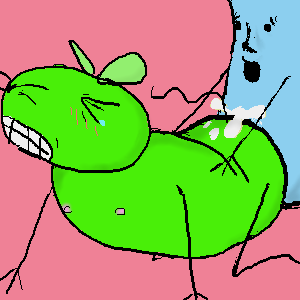 12_oz_mouse anal anal_sex animate_inanimate anthro blush cum cum_in_ass furry gay green_fur male/male male_only mouse mouse_fitzgerald nipples peanut peanut_cop tagme tears