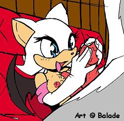 anthro balade furry lowres penis rouge_the_bat sega sonic_(series) straight_hair tagme