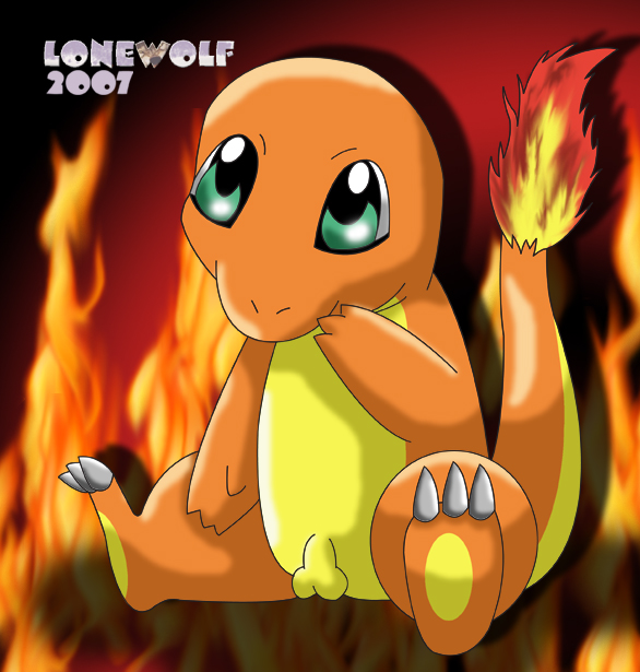 2007 anthro charmander color furry lonewolf male male_only nintendo pokémon_(species) pokemon pokemon_rgby solo