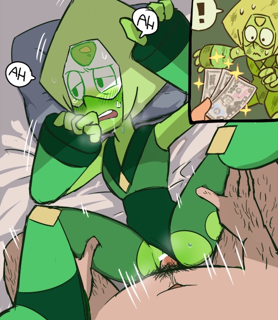 censored female gem_(species) gnome-no limb_enhancers money peridot_(steven_universe) steven_universe tagme