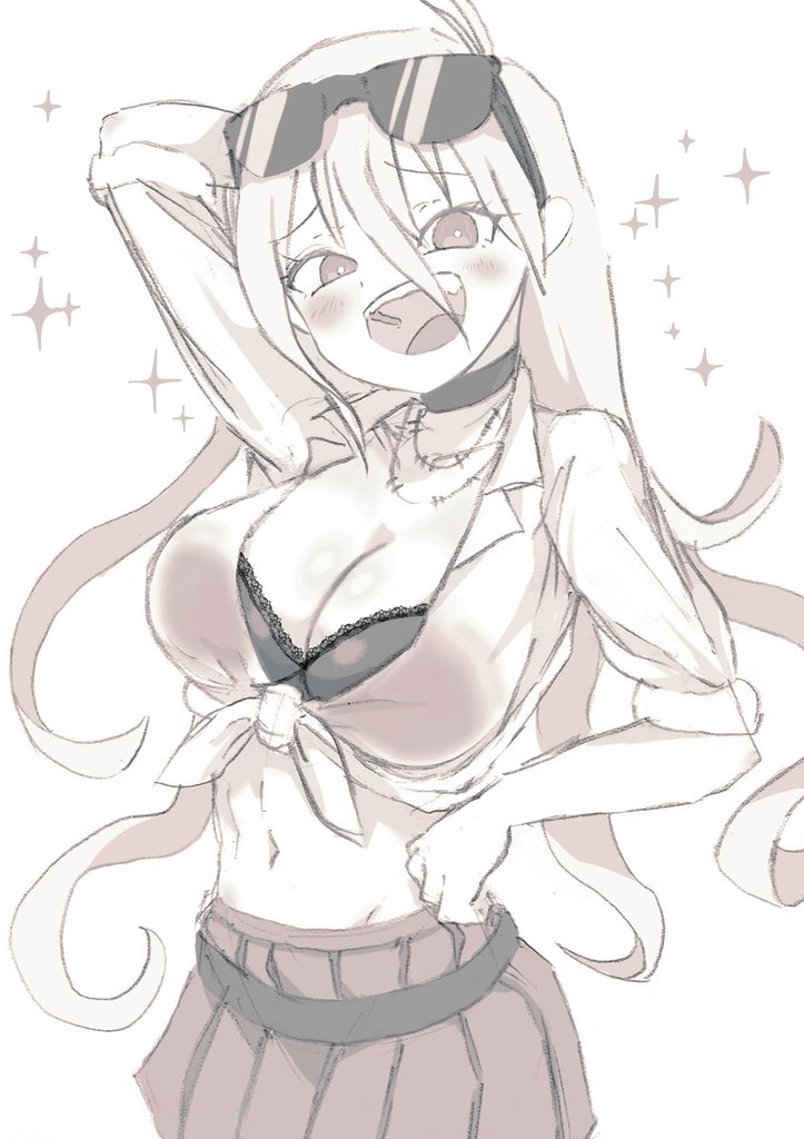 breasts, cleavage, dadadaeki00, danganronpa, female, iruma miu