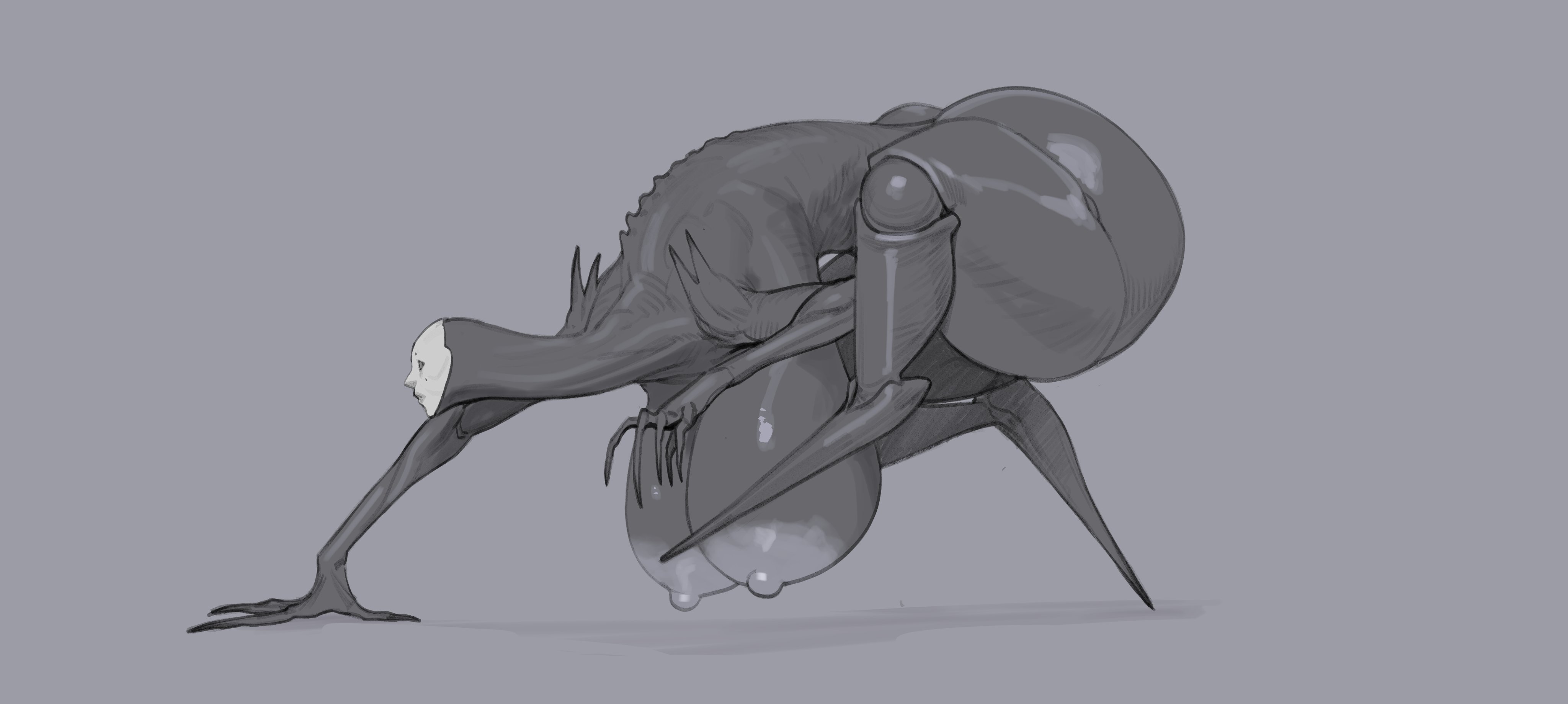 1girls, ass, barefoot, big ass, big breasts, breasts, completely nude, dankwoll, female, female only, full body, gigantic breasts, huge ass, huge breasts, monster, monster girl, naked, naked female, nude, nude female, solo, solo female, the crawler (zeblackballd), thick thighs, ze blackball.d, zeblackballd (artist)