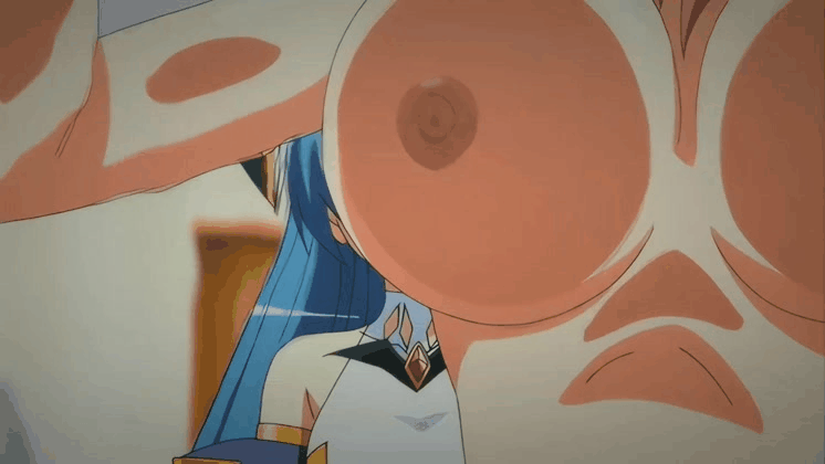 against_fourth_wall animated anime_screencap blue_eyes blush bouncing_breasts breasts fucked_silly honjou_karen large_breasts mahou_shoujo_erena milf nipples open_mouth pink_hair rape sex