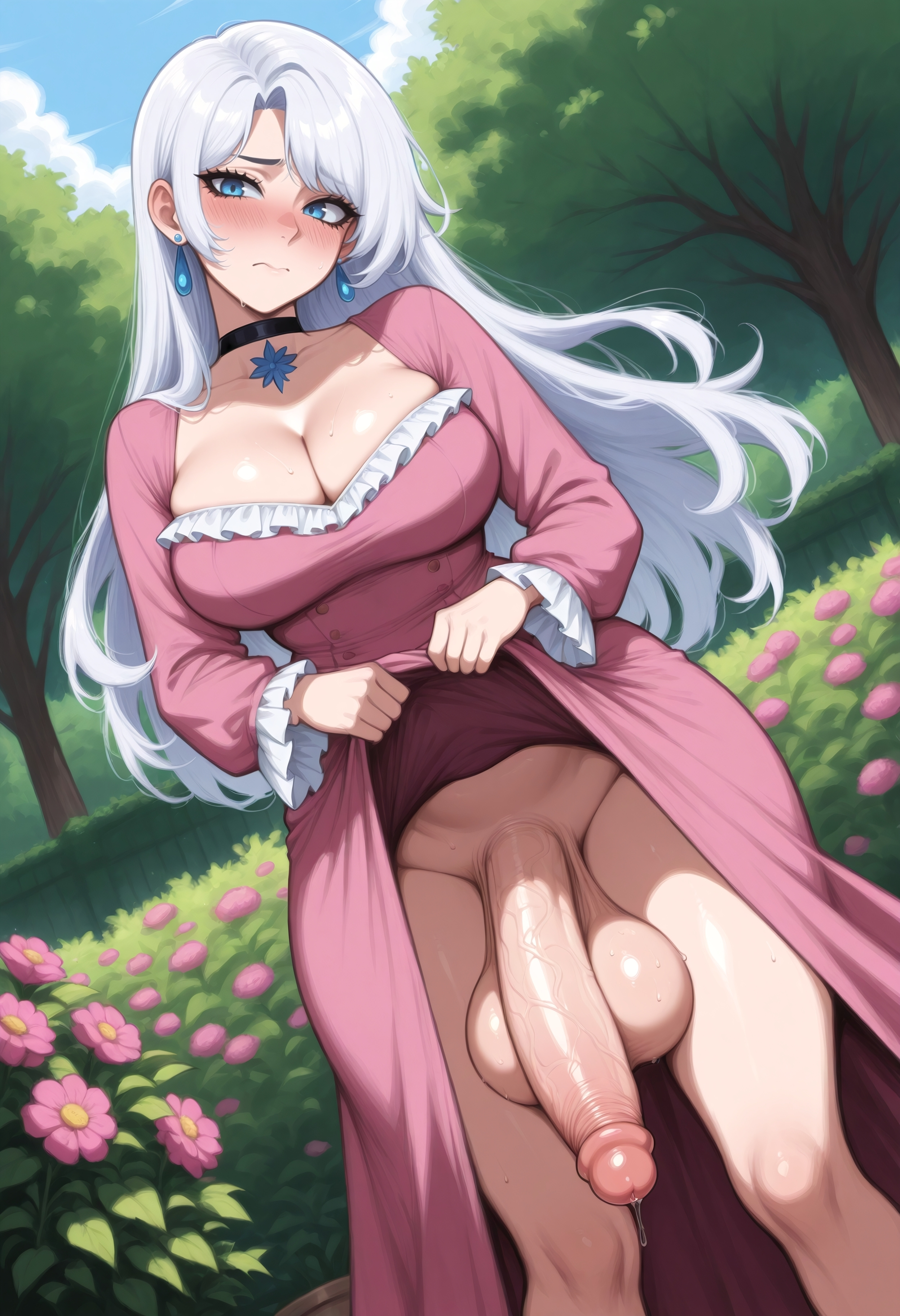 1futa, ai generated, esri tuatha de, female, futa only, futanari, intersex, light skin, light-skinned futa, milf, penis, solo, starskyai, the worlds finest assassin gets reincarnated in another world as an aristocrat