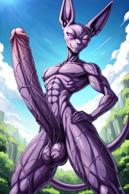 abs ai_generated anthro balls beerus big_balls big_penis cat_humanoid cock cocky69 dragon_ball_super erect_penis erection excessive_size god_of_destruction hard_cock hyper_penis long_penis male_only muscles muscular muscular_anthro muscular_male pecs pectorals penis purple_skin testicles veins veiny veiny_arms veiny_legs veiny_penis veiny_testicles