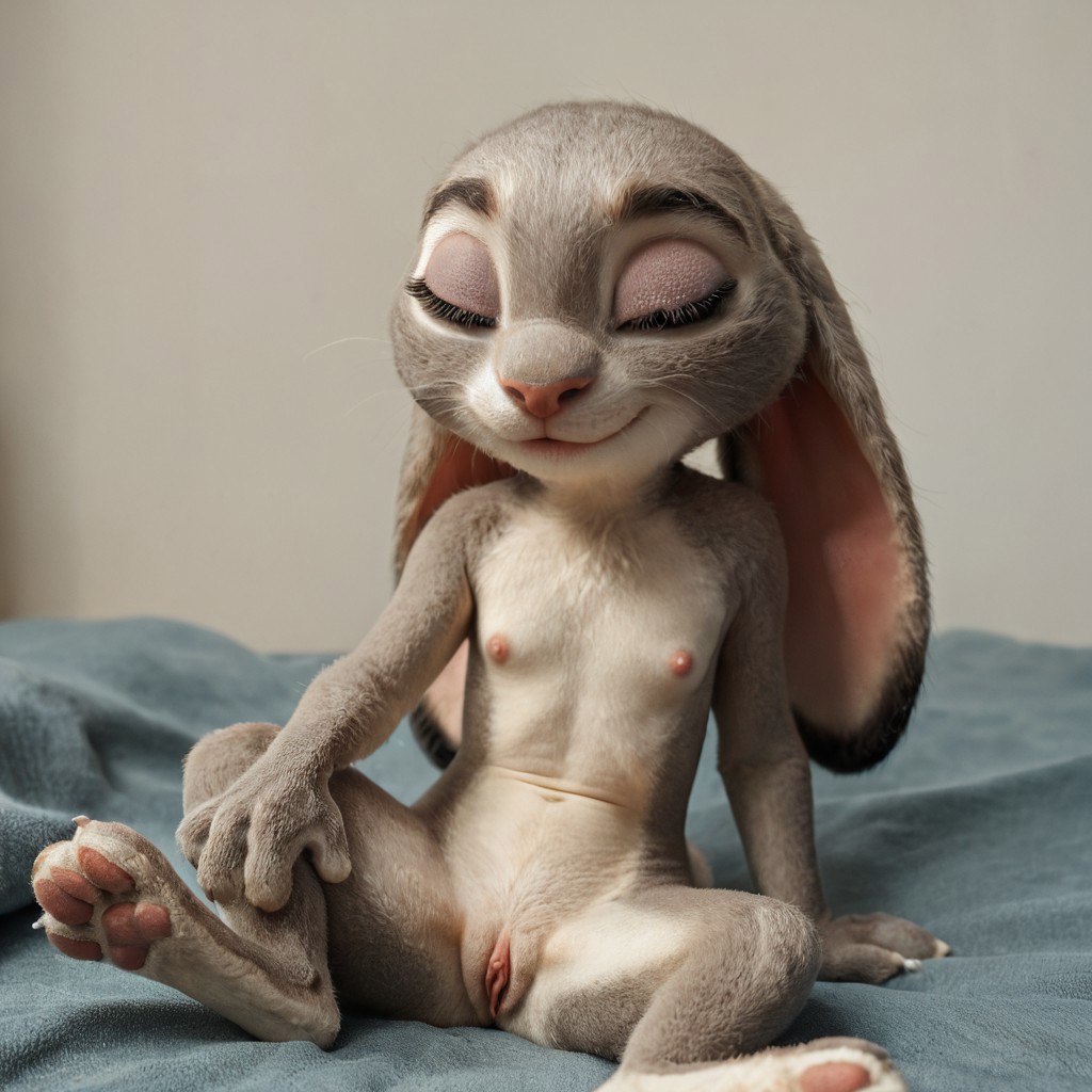 123kubik 3d ai_generated breasts bunny_girl closed_eyes cute_face cute_girl disney female furry judy_hopps pussy rabbit realistic realistic_fur small_breasts smile spread_legs spread_pussy vagina zootopia