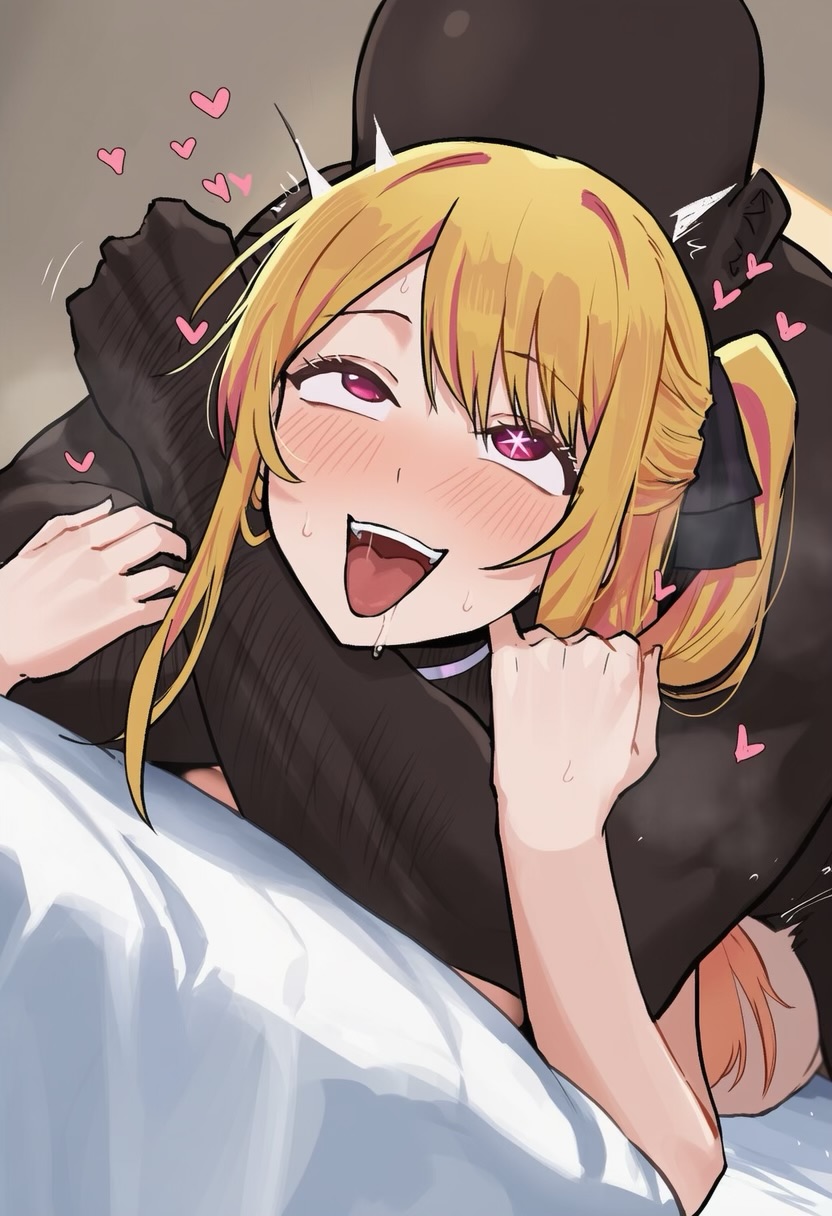 1boy, 1boy1girl, 1girls, ai generated, ass, ass ripple, bed, bedroom, black ribbon, blush, boy on top, cheating, cheating girlfriend, choke hold, choker, dark-skinned male, fat male, fucked from behind, fucked senseless, fucked silly, grin, hair ornament, hairy male, hoshino ruby, indoors, interracial, interracial sex, male, netorare, ntr, nude, on bed, on stomach, open mouth, orgasm, oshi no ko, prone bone, rolling eyes, rough sex, sex, sex from behind, side ponytail, solo focus, teeth, tongue, waroffree