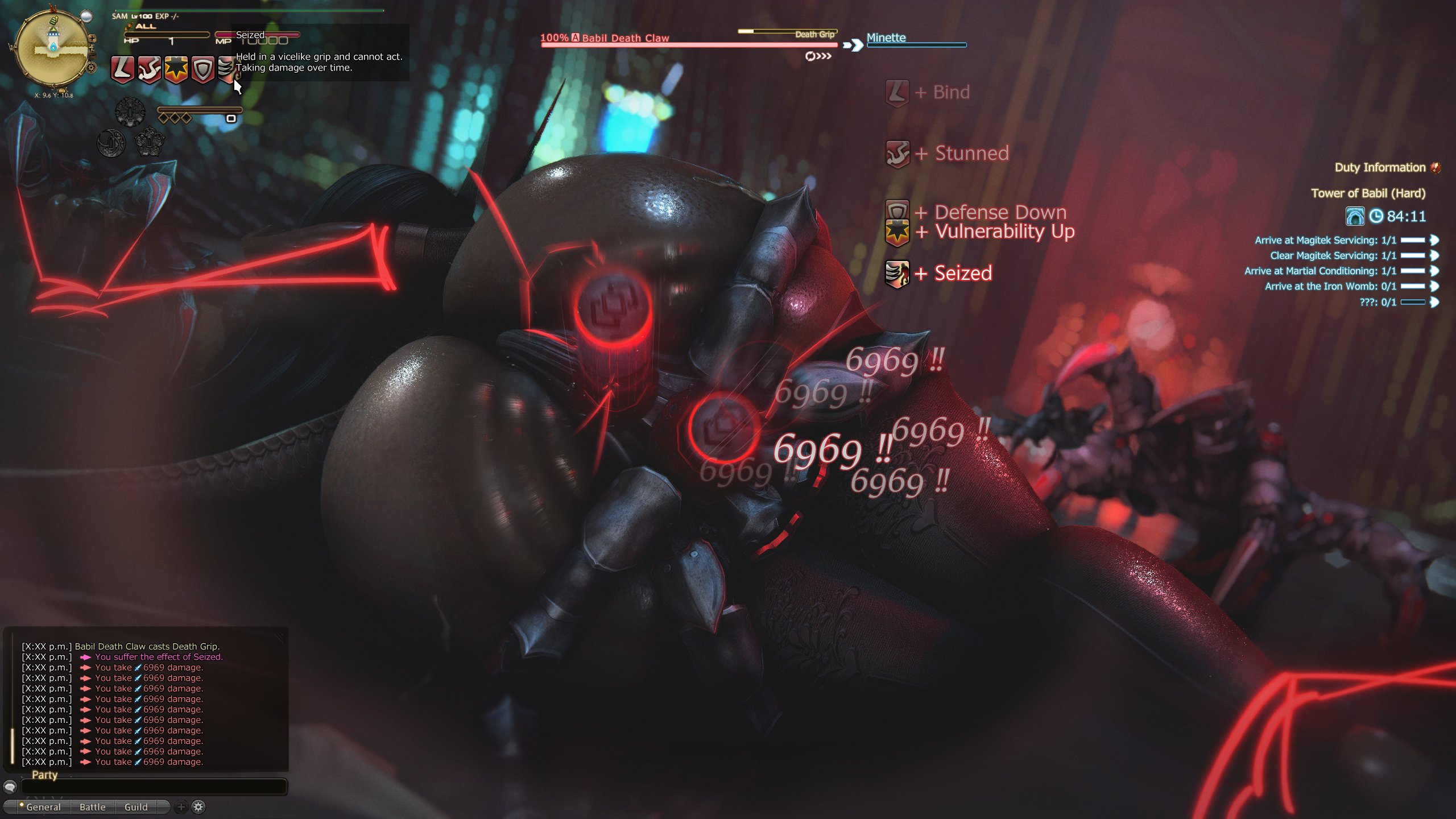 , anal, anal insertion, ass, au ra, bound, captured, chat box, chat log, damage numbers, debuff, defeated, domination, double penetration, english, female, final fantasy xiv, game mechanics, gameplay mechanics, garlean, gpose (ffxiv), grabbed, grabbing, grapple, gripping ass, helpless, hud, machine, machine bondage, machine penetrating, machine sex, minettexiv, monster, monster rape, nice ass, piston, rape, rear view, restrained, size difference, squirting, status effect, strong thrust, tagme, tail, wet