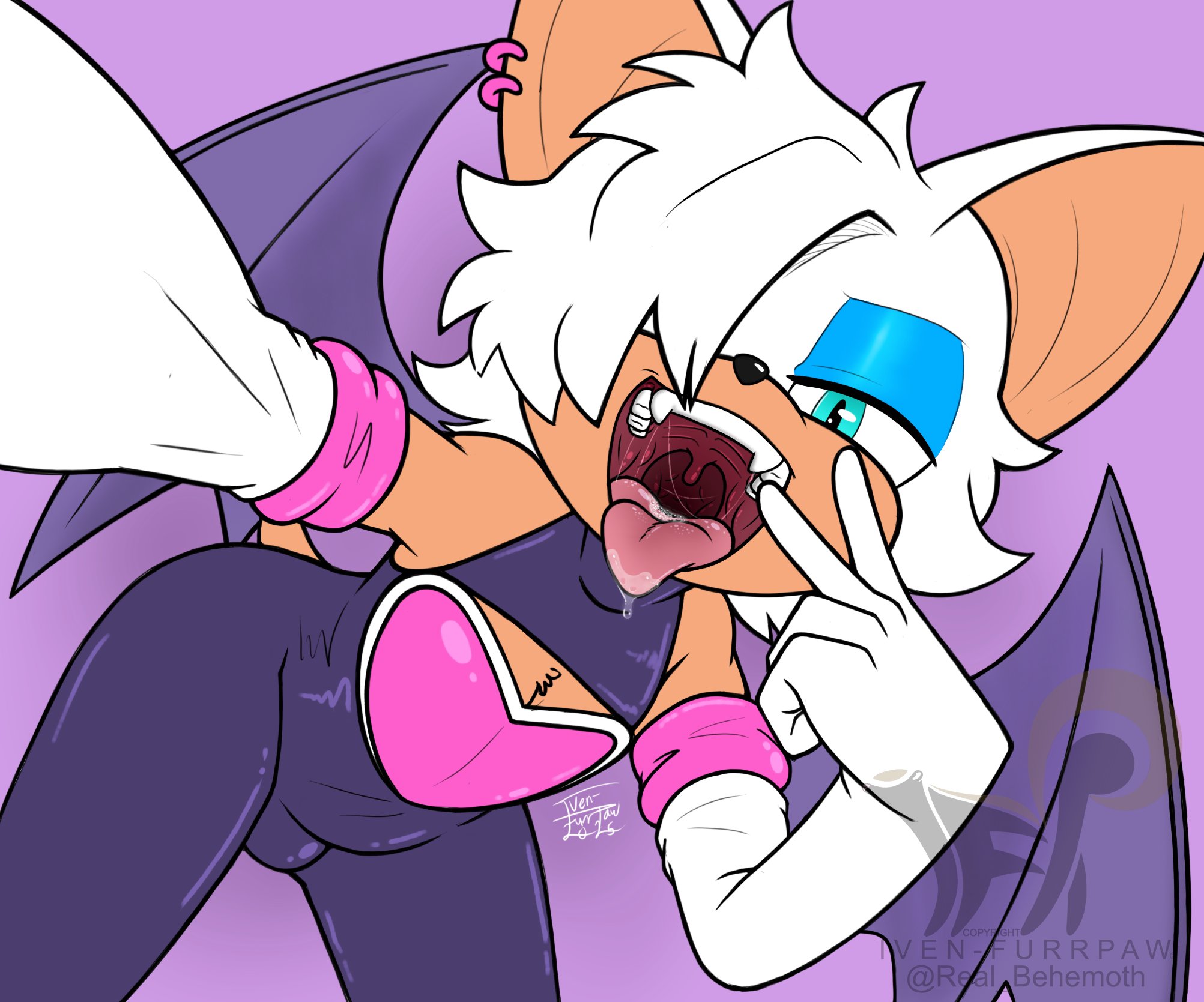 2025, furry, genderswap, genderswap (ftm), male, male rouge, mouth open, mouth shot, real behemoth, rouge the bat, rouge the bat (nikkikaji), rule 63, sonic (series)