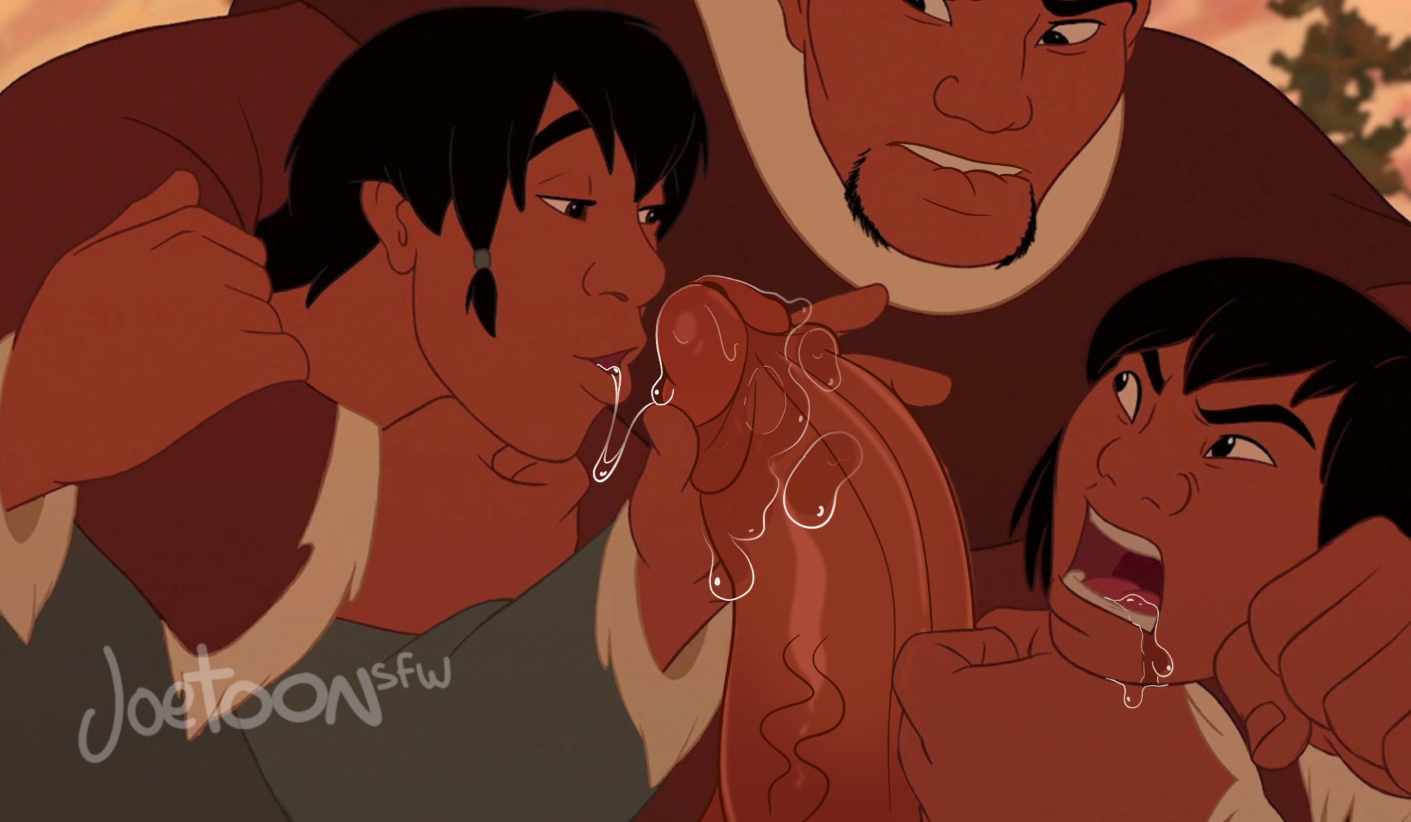 balls, bara, big balls, big penis, brother, brother bear, brothers, clothing, cum in mouth, daddy, denahi, dilf, disney, edit, erection, gay, incest, joetoonsfw, kenai, male, male only, male/male, manly, mature male, oral, oral sex, penis, precum, precum drip, sitka, yaoi