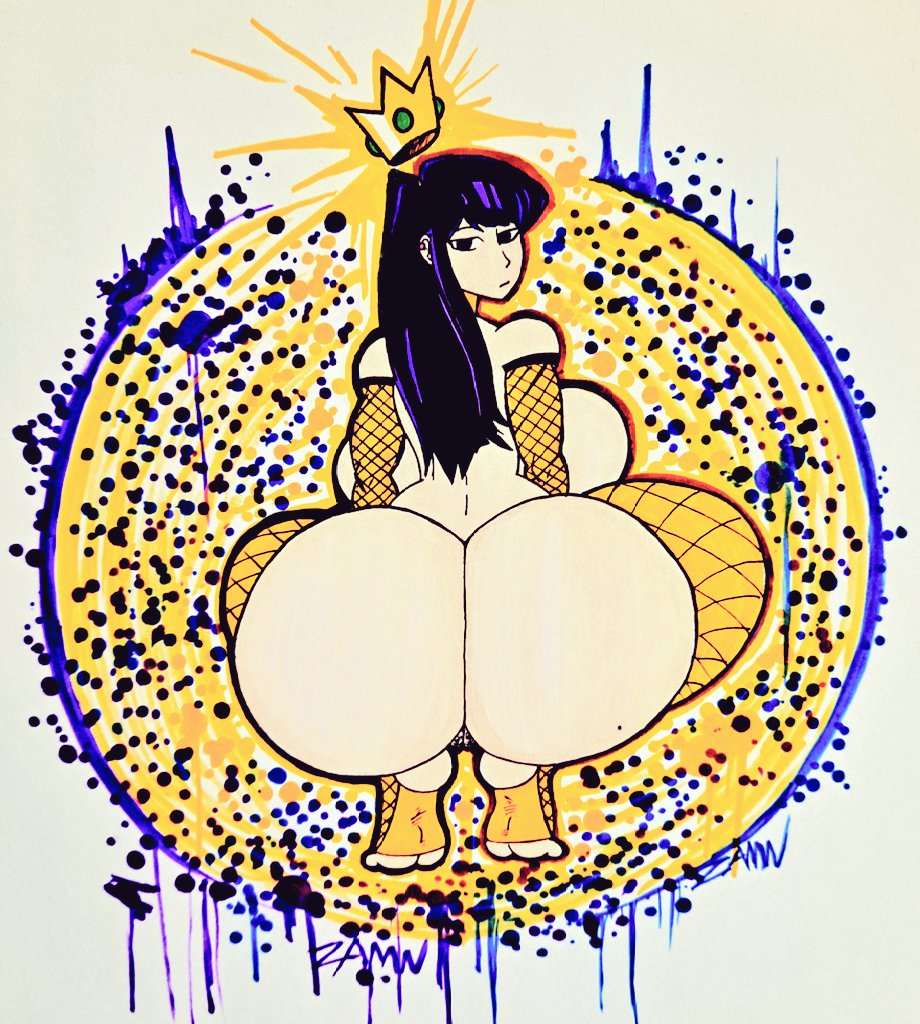 asian, big ass, big breasts, black hair, female, fishnets, huge ass, huge breasts, komi can't communicate, komi shouko, komi-san wa komyushou desu, large ass, large breasts, legwear, muscular, nutboiart8008, shouko komi, stirrup legwear, stockings, tagme, wide hips, yellow legwear