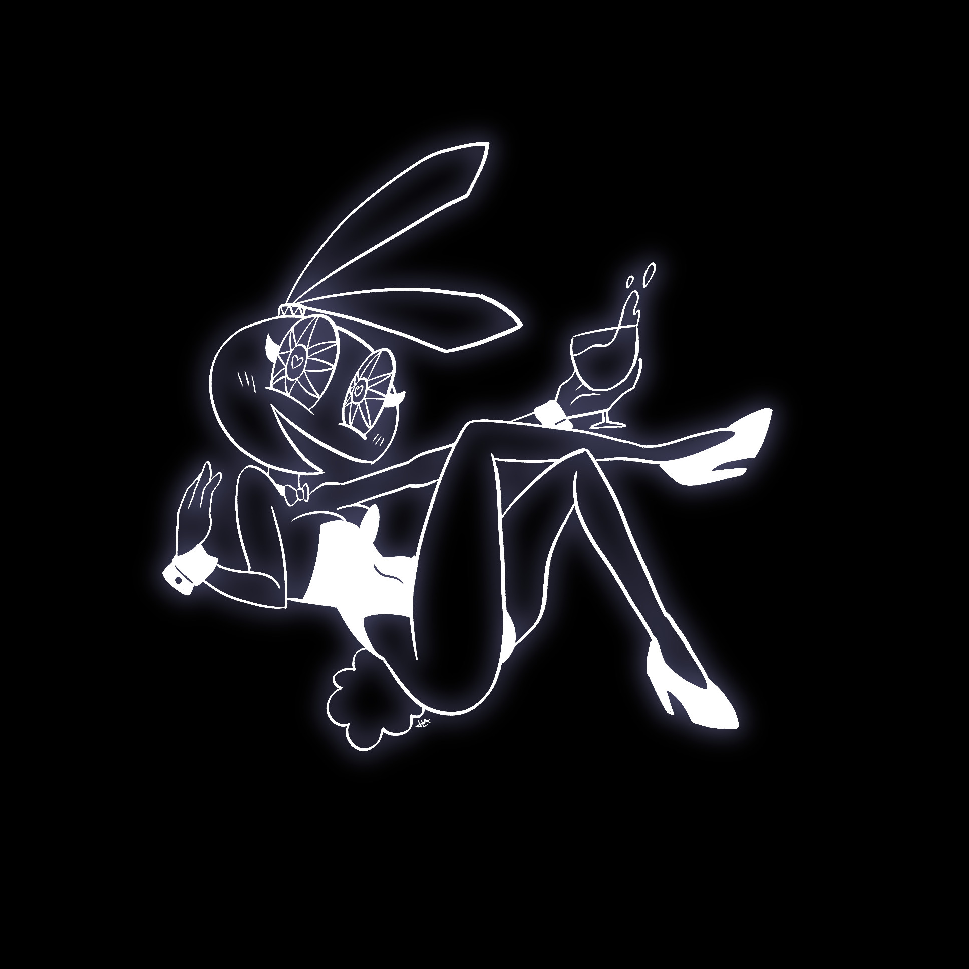 1girls, anthro, ass, bare shoulders, beverage, blush, bow, breasts, bubble ass, bubble butt, bunny teeth, bunnysuit, cleavage, collarbone, crossed legs, female, footwear, furry, harry amorós, heart-shaped pupils, high heels, lagomorph, looking at viewer, medium breasts, neckwear, playboy, playboy bunny, playboy bunny leotard, smile, solo, tagme, thick thighs, thighs, vib-ribbon, vibri, wide hips, wine glass