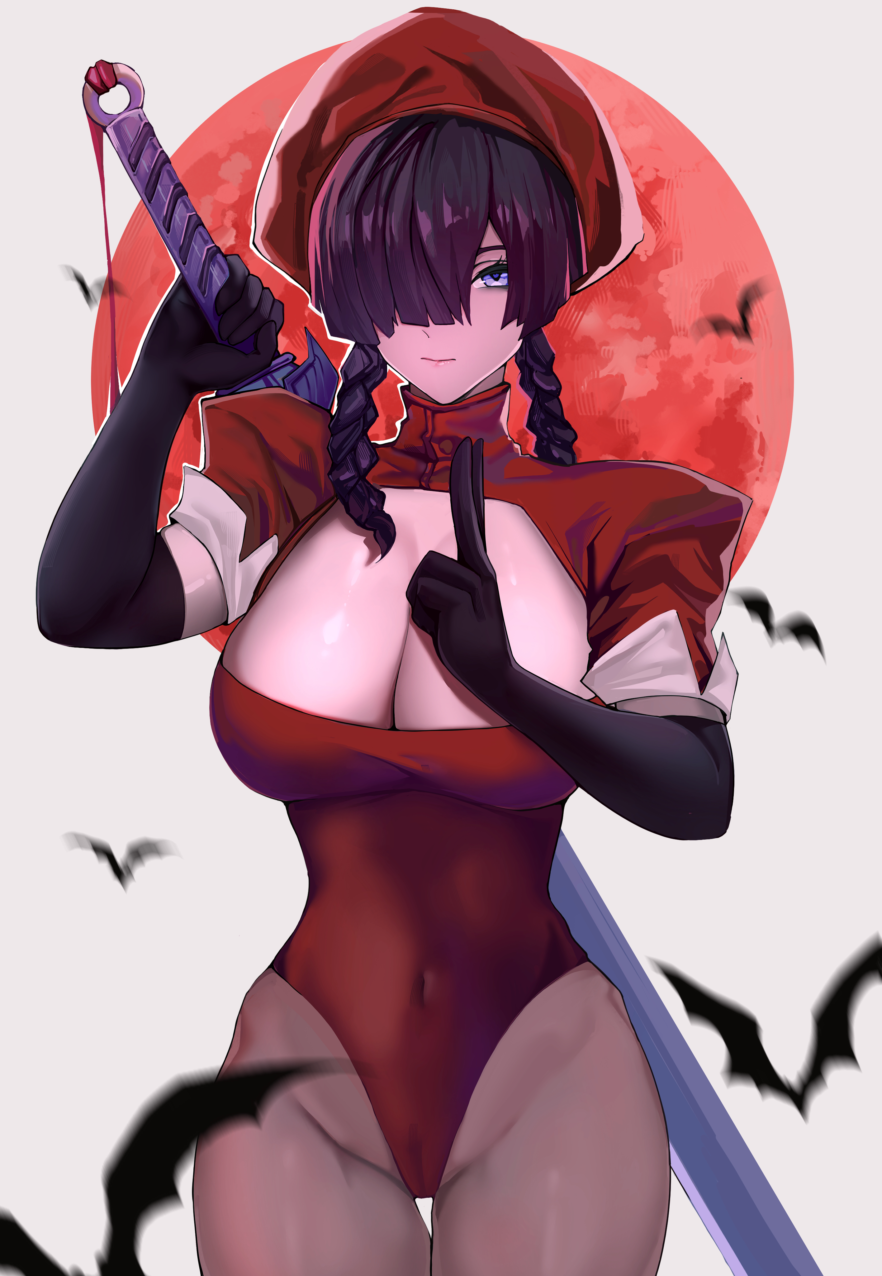 1girls, big breasts, breasts, cleavage, female, female only, marvel, marvel rivals, narrow waist, navel, psylocke, psylocke (marvel rivals), psylocke (sai) (blood kariudo), skindentation, thick thighs, wide hips, yuraa218