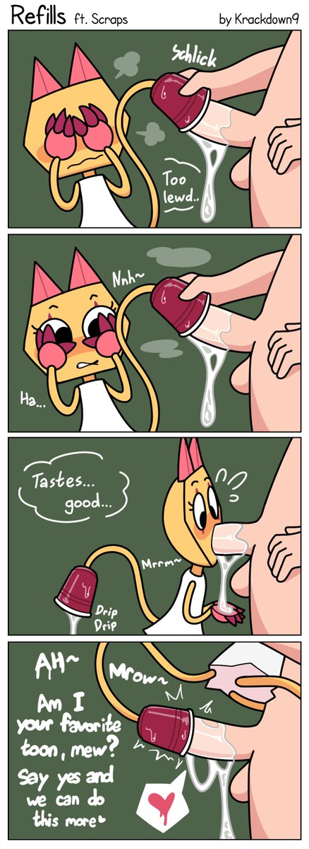 blushcrunch_studio comic cum cum_in_fleshlight dandy's_world dandys_world krackdown9 roblox scraps_(dandy's_world) sucking sucking_penis tagme tail_pussy tasting_cum