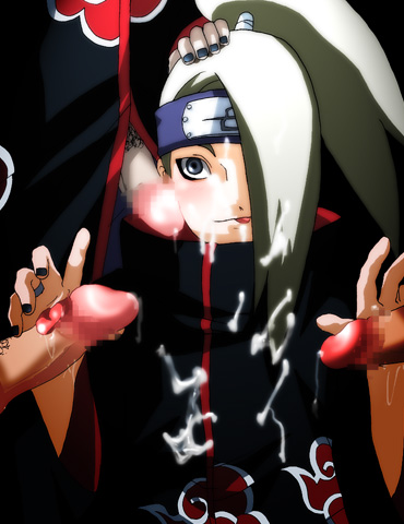 after_sex akatsuki_(naruto) censored cum deidara gay male male_only mosaic_censoring multiple_boys naruto uchiha_itachi yaoi