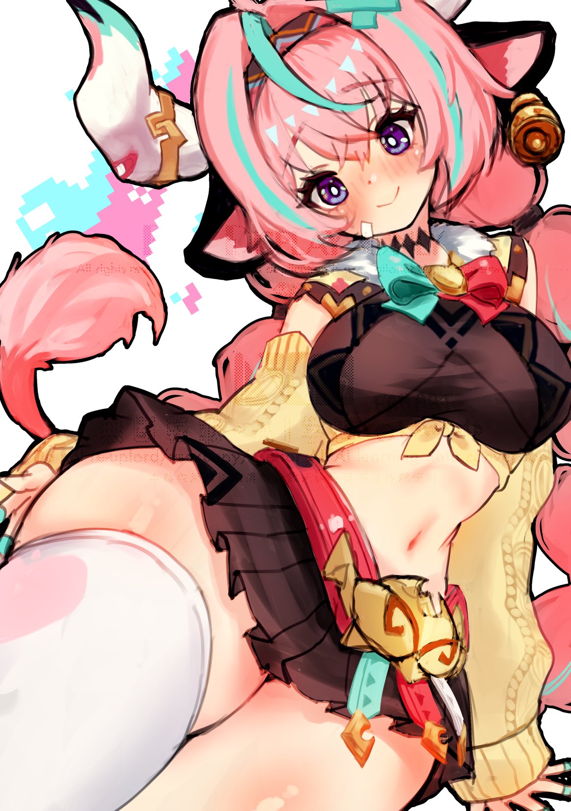 artist request, ass, cow girl, female, female only, genshin impact, horns, source request, thick, thick ass, varesa (genshin impact)