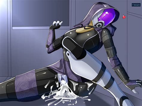 after_sex arched_back arching_back cum_dripping cum_dripping_out_of_pussy cum_in_pussy mass_effect quarian spacesuit tali'zorah_nar_rayya teqa