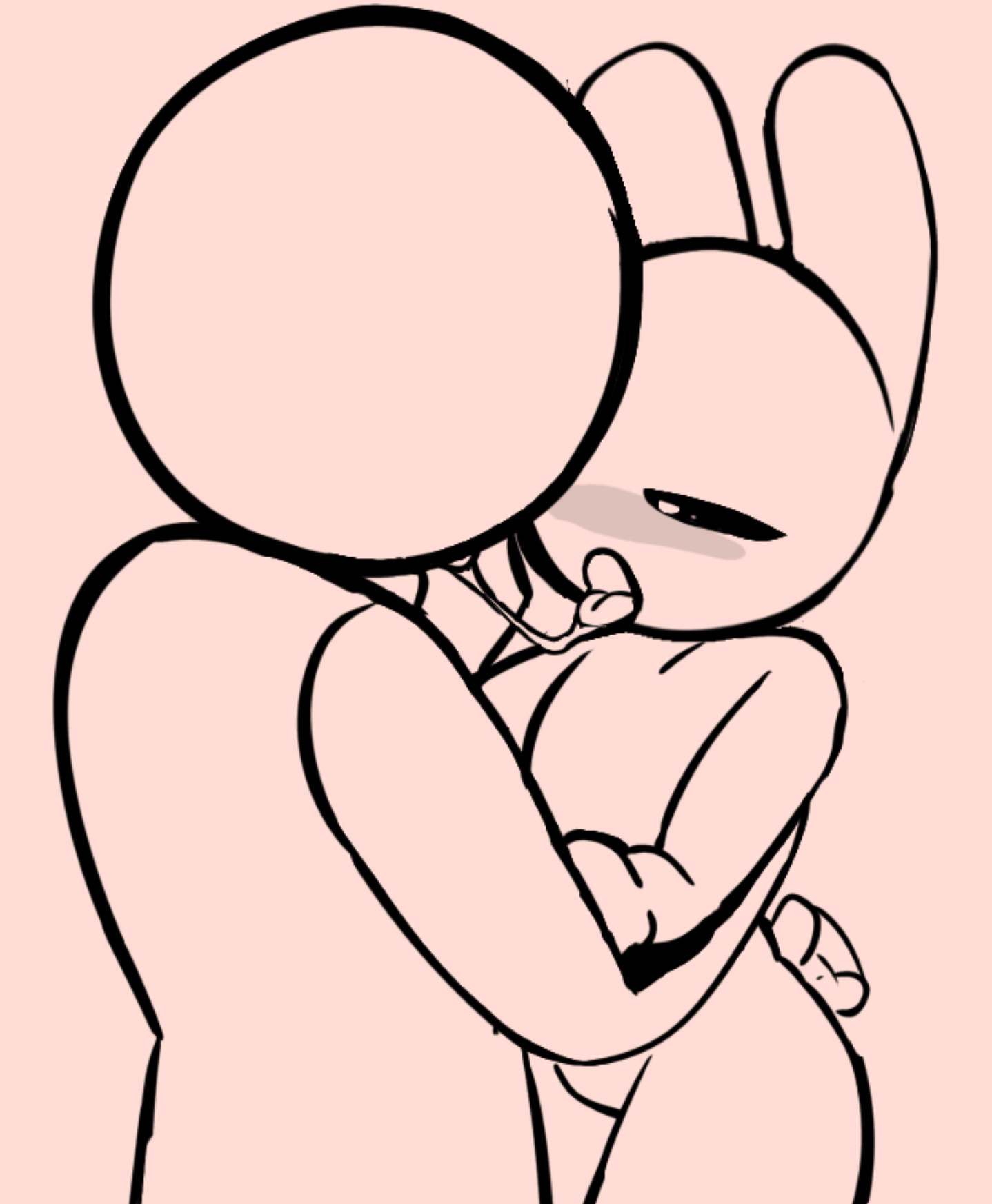 bunny maloney, bunny maloney (character), gay, hamish, kissing, male, male/male, sketch, thick thighs