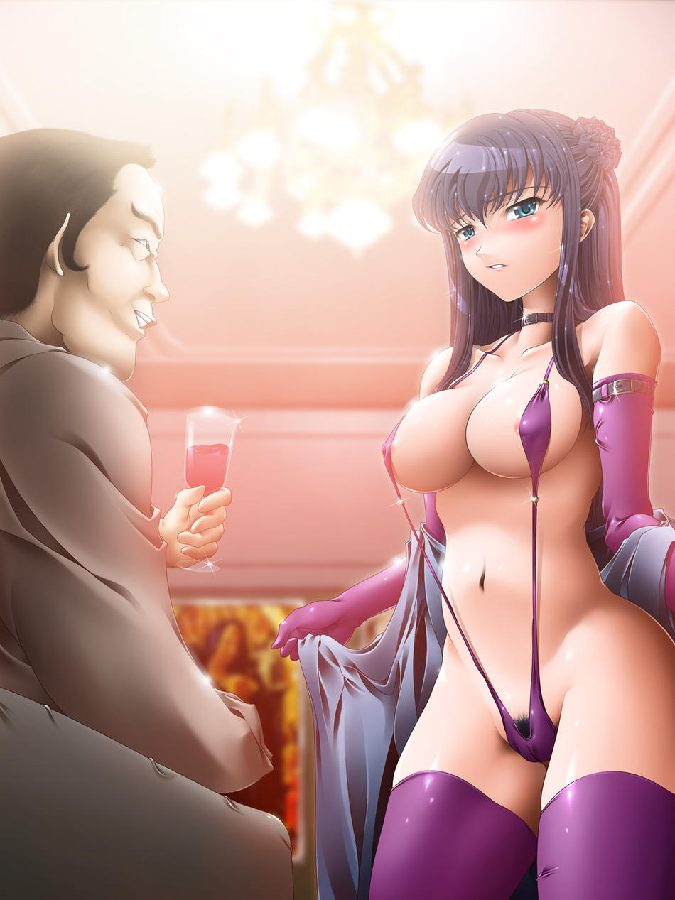 blue_eyes blush cameltoe collar elbow_gloves gloves gundam gundam_00 highres marina_ismail pointy_chin slave sling_bikini swimsuit wine