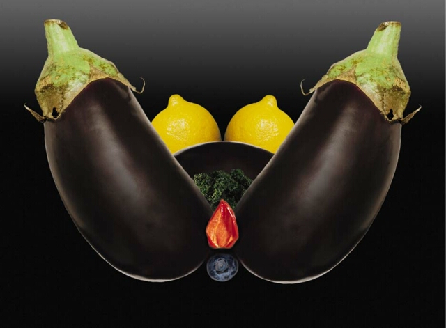 blueberry_(fruit) eggplant food fruit inanimate lemon no_humans object_focus sexually_suggestive vegetable