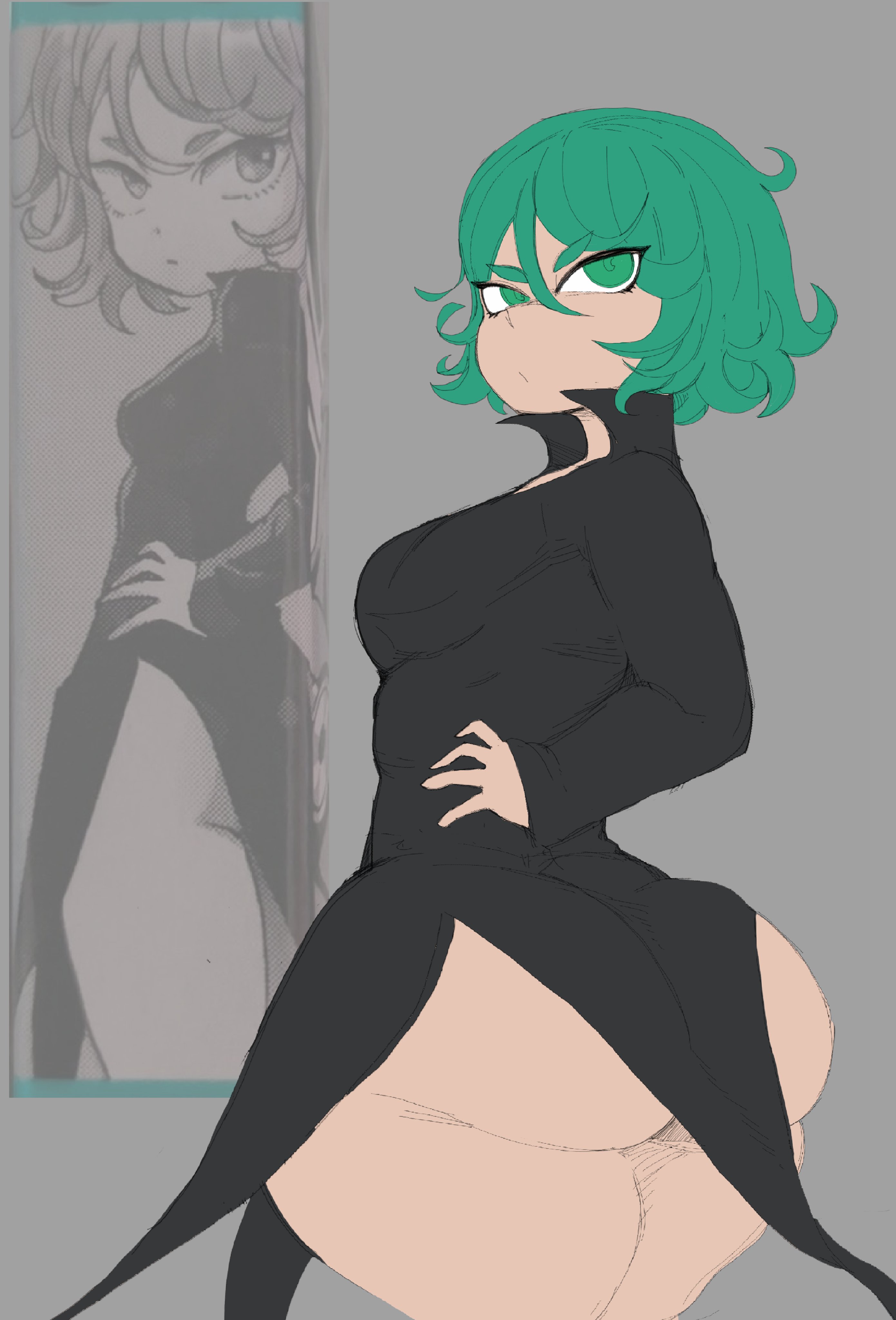 big ass, huge ass, mybigbaws, shortstack, tatsumaki, thick thighs, wide hips