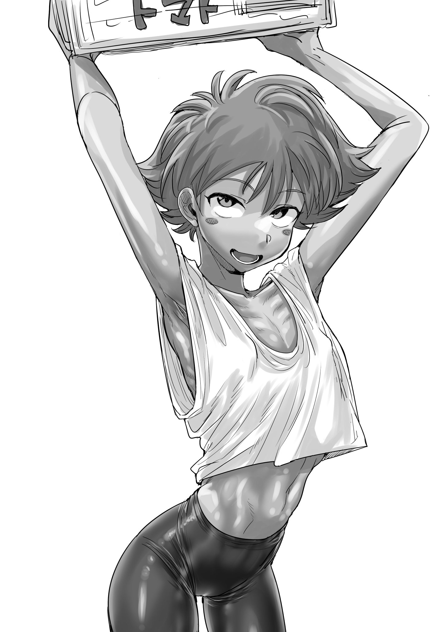 anorexic, armpits, arms up, barely clothed, blushing, carrying object, cowboy bebop, edward wong hau pepelu tivrusky iv, kaiman (artist), kaiman 800, kaiman garupan, petite