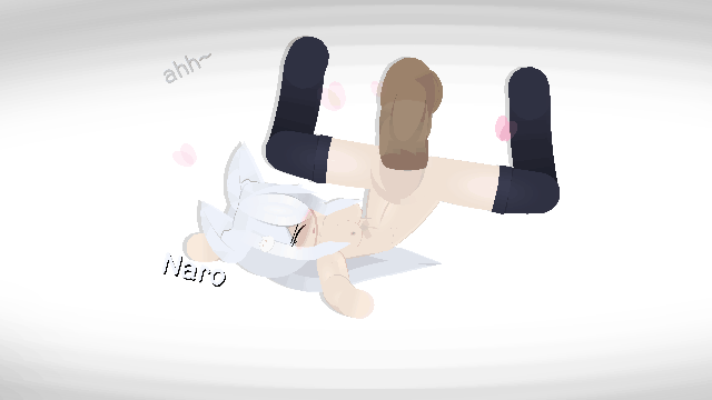 animated, big penis, cat ears, cat girl, catgirl, female, floating penis, male, original character, penis, punished shun, stickman, sticknodes, x-ray