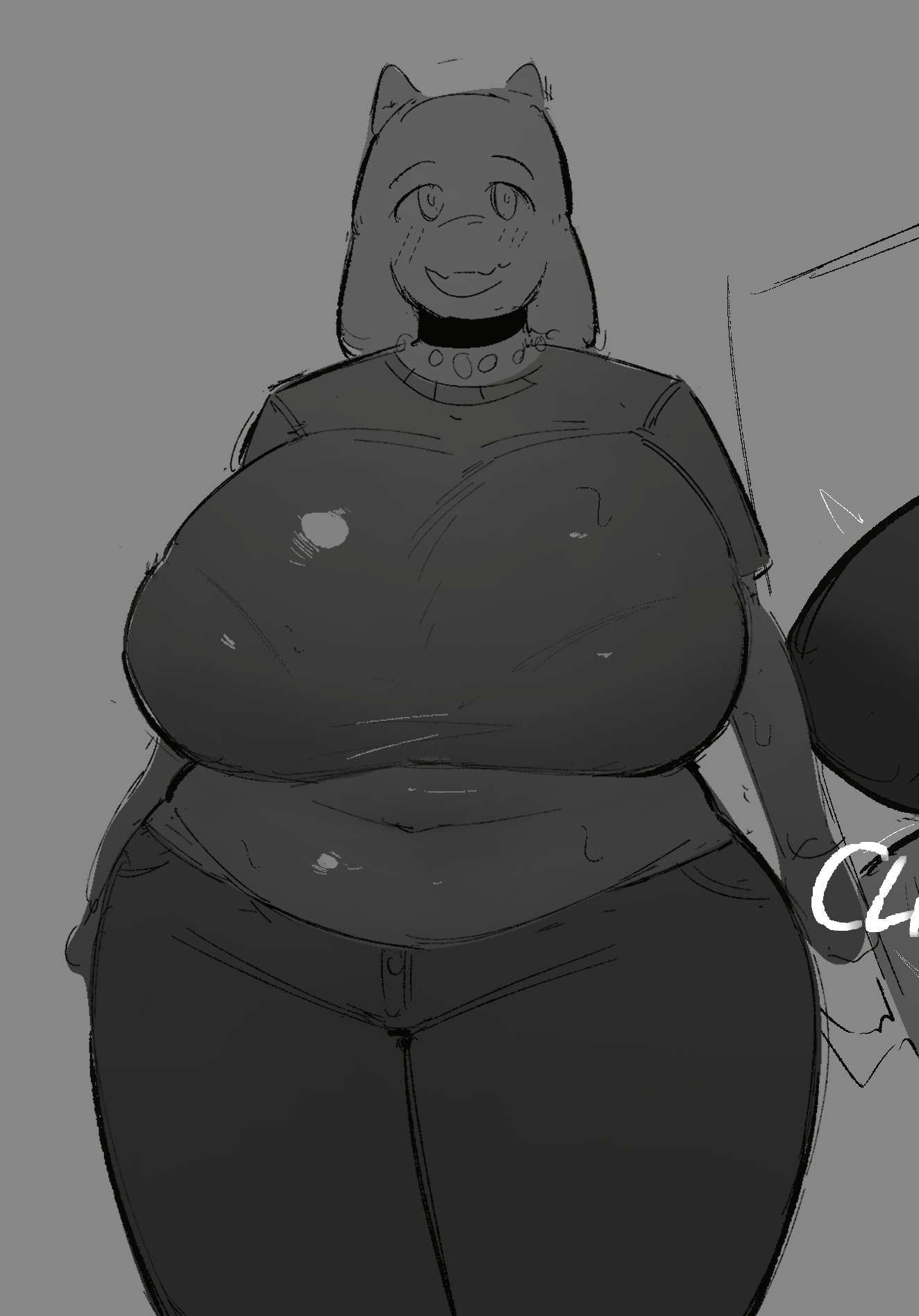 1girls, anthro, big breasts, breasts, female, huge breasts, postpluvial, toriel, undertale