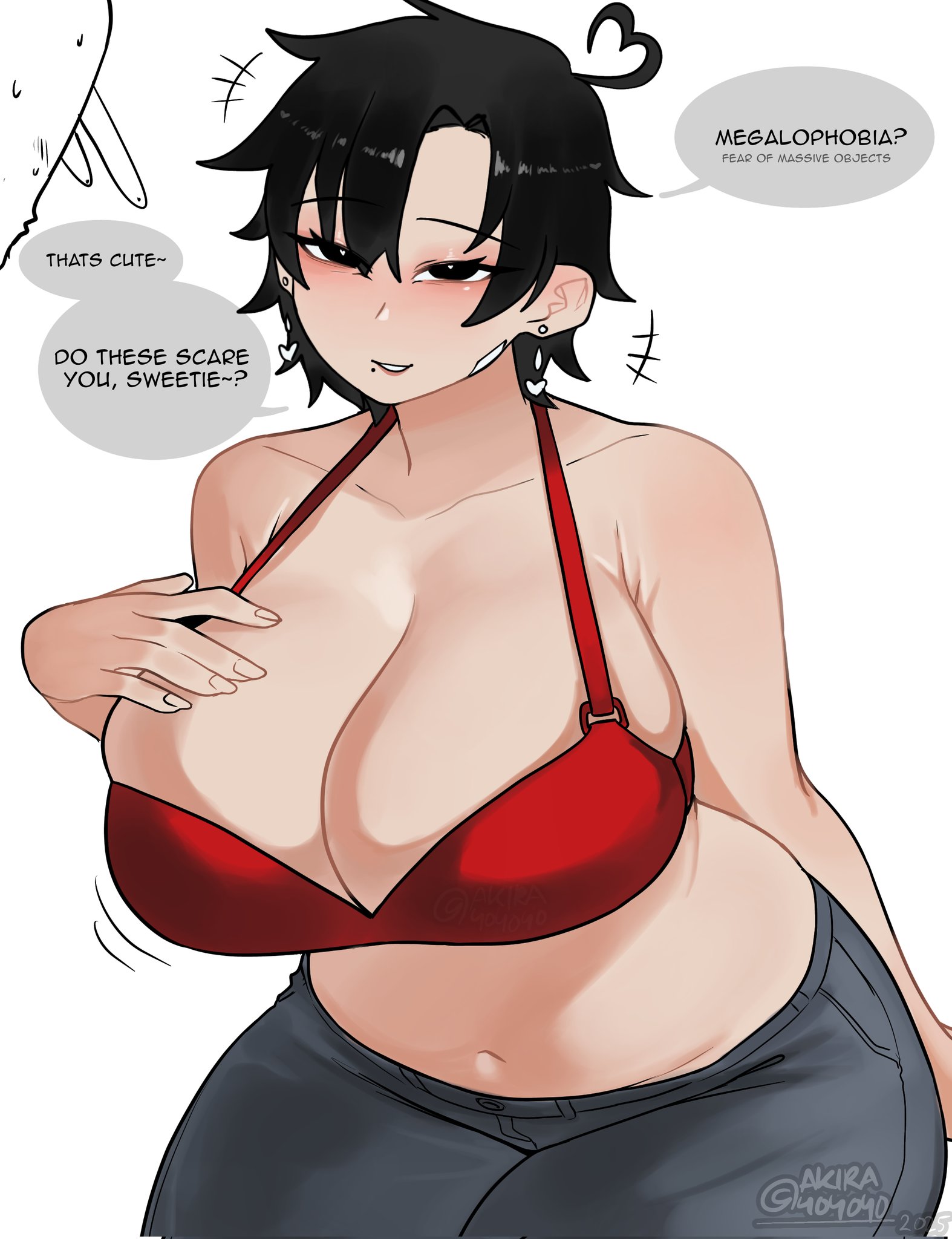 1girls, akira404040, asian female, beauty mark, breasts, busty, chubby, cleavage, english text, female, female only, huge ass, huge breasts, jeans, light skin, light-skinned female, mature female, milf, neru (akira404040), presenting breasts, text, thick, thick ass, thick thighs, wide hips