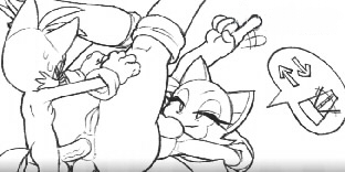 anal bat breasts canine female female_focus fox male mammal metronome noill penis pixel_art pussy rouge_the_bat sega sonic_(series) sonic_the_hedgehog_(series) tails thick_thighs thighs