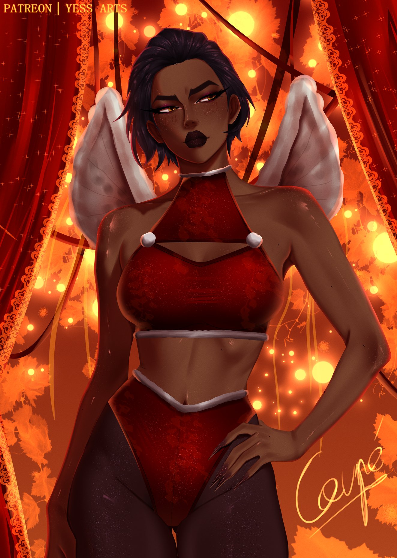 big ass, big breasts, big thighs, breasts, coupé, coupe, curvaceous, curvy, curvy figure, dark skin, dark-skinned female, digital media (artwork), dispatch (game), female, hips, huge ass, huge breasts, huge thighs, janelle (dispatch), large ass, large breasts, large thighs, legs, mature, mature female, q1girls, slim waist, tan body, tan skin, tan-skinned female, thick, thick hips, thick legs, thick thighs, thighs, voluptuous, waist, wide hips, wide thighs, yessarts