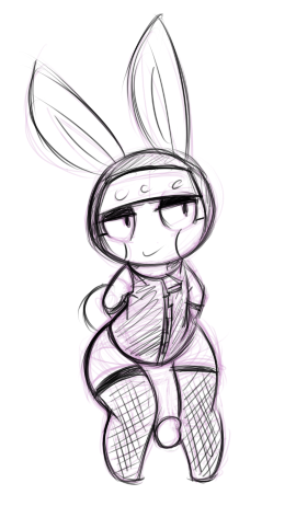 1boy aintsmart animal_crossing animal_humanoid blush clothing fishnet fishnet_legwear humanoid humanoid_penis lagomorph legwear male male_only mammal monochrome nintendo penis rabbit_humanoid rabbit_tail snake_(animal_crossing) solo stockings thick_thighs thighs wide_hips year_request