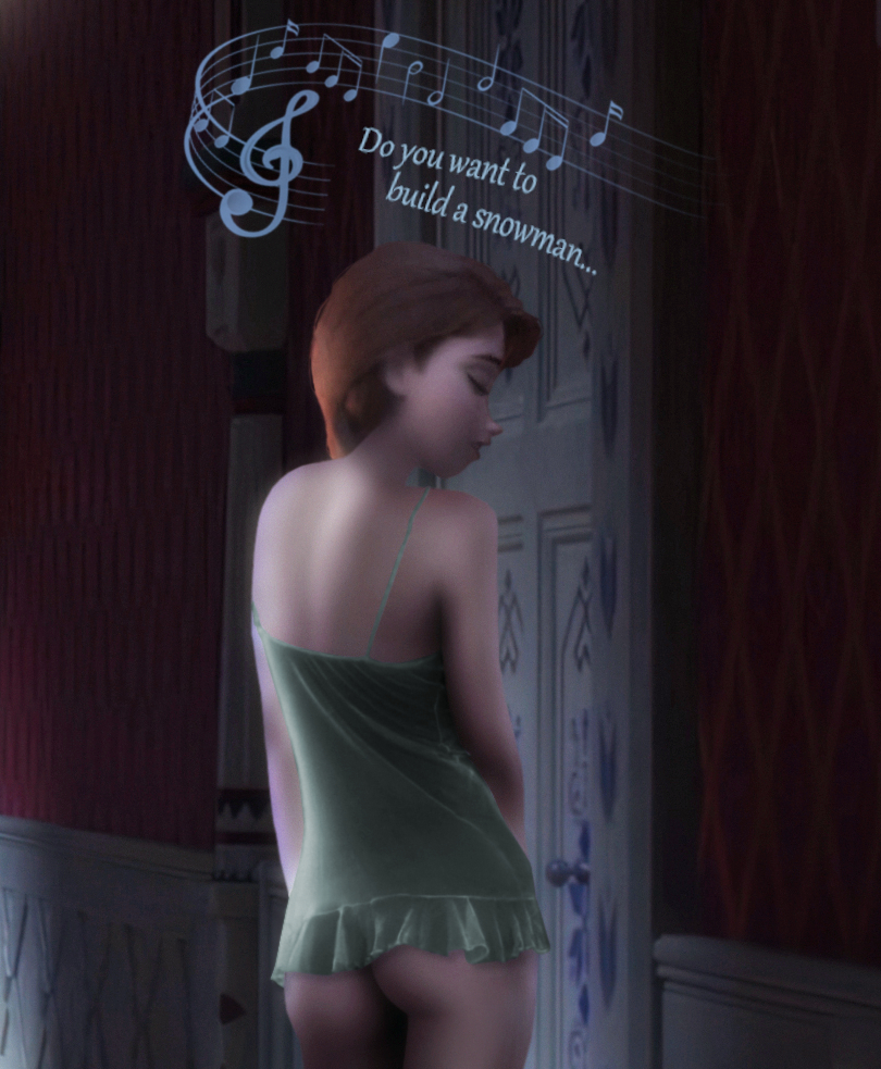 3d anna_(frozen) female frozen_(film) implied_incest nightgown rastifan singing solo