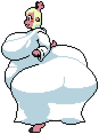 bbw big_ass big_breasts breasts bubble_butt deltarune faucyv female furry huge_ass huge_breasts hyper_ass noelle_holiday overweight thick_thighs wide_hips